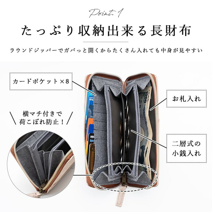 楽天市場】長財布 レディース デニム風 合皮 ロングウォレット 