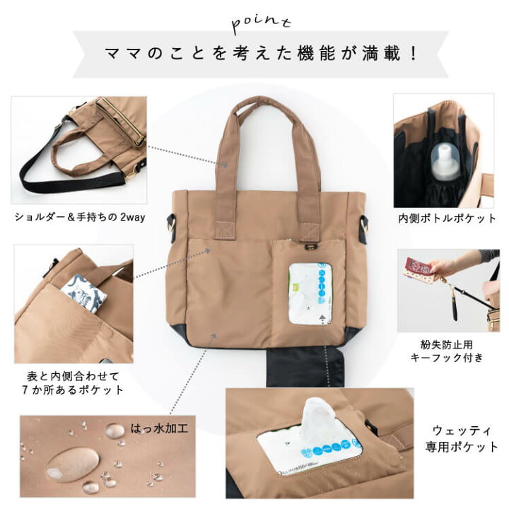 楽天市場】バッグ レディース マザーズバッグ トートバッグ a4 7 