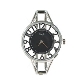 腕時計 レディース バングルウォッチ 文字盤スケルトン かわいい ニッケルフリー 金属アレルギー メタリック ゴールド きれい 大人 女性 プレゼント ギフト 1年間のメーカー保証付