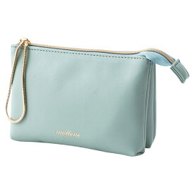 ポーチ おしゃれ 小物入れ 仕切り 三層 ブランド mottene かわいい コンパクト 小さい ファスナー マチあり 収納 機能的 整理整頓 女性 レディース 仕事 学生 通勤 化粧ポーチ コスメポーチ 旅行 大人 ギフト プレゼント