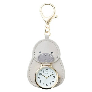 懐中時計 キーホルダーウォッチ レディース 子供 アニマルモチーフ 動物 かわいい プレゼント ギフト mofute フックウォッチ カラビナ インコ ハムスター 犬 ネコ 日本製ムーブメント 1年間の