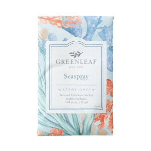 芳香剤 サシェ グリーンリーフ GREEN LEAF フレッシュセンツS 袋 アロマ 香り かわいい おしゃれ プレゼント ギフト 部屋 車 ローズ マグノリア ラベンダー