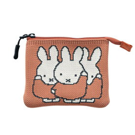 ポーチ 小物入れ 小さめ ブランド ミッフィー miffy ニット レディース 化粧ポーチ アクセサリーポーチ フラット コスメ おしゃれ マチなし かわいい 大人 キャラクター プレゼント ギフト