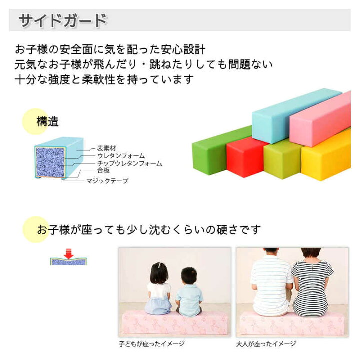 楽天市場】キッズコーナー クッション ブロック ウレタン マット 