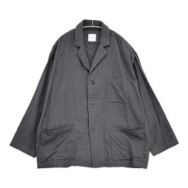 Toujours Atelier Jacket アトリエジャケット サイズ2 日本製 コットン起毛 羽織り ジャケット チャコールグレー レディース トゥジュー【中古】6-0918T