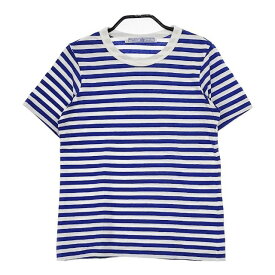 R&D.M.Co- ボーダー 半袖Tシャツ カットソー ブルー ホワイト レディース オールドマンズテーラー【中古】5-0619S