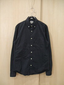 J.CREW ギンガムチェックシャツ サイズS 長袖シャツ ブラック メンズ ジェイクルー【中古】0-0515M♪