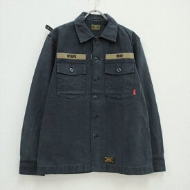 WTAPS ミリタリーシャツ BUDS LS/131LTDT-SHM01 サイズ2 長袖シャツ 13SS ブラック系 メンズ ダブルタップス【中古】3-0618M♪