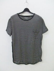 nonnative NN-C2716 ボーダー 半袖Tシャツ ブラック ホワイト メンズ ノンネイティブ【中古】2-0502S♪