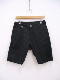 uniform experiment CUT OFF STRIPE SHORTS ストライプショーツ ショートパンツ ブラック メンズ ユニフォームエクスペリメント【中古】2-0515S♪