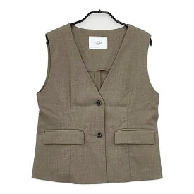 SLOBE IENA 24010912404020 リネン混ジレ ベスト 24SS ブラウン レディース スローブイエナ【中古】5-0701M