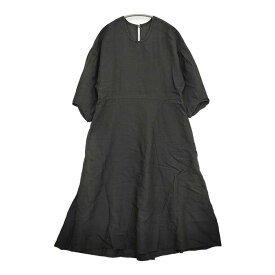gasa アーカイブ 東方の旅 ワンピース 定価71500円 11211-07211 サイズM リネン ワンピース ブラック レディース ガサ【中古】5-0930M