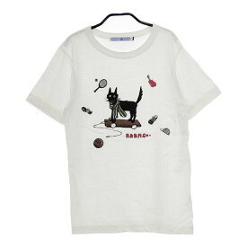 R&D.M.Co- BLACK WOLF T-SH ブラックウルフ 半袖Tシャツ カットソー ホワイト レディース オールドマンズテーラー【中古】5-0517S
