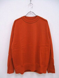 WRAPINKNOT 新品 定価26000円 WK20W-PO01M High gauge Knit サイズ2 ニット オレンジ メンズ ラッピンノット【中古】2-0219T♪