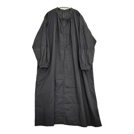 nest Robe [UpcycleLino] 切替えスリーブワンピース 定価37400円 01253-1140 ワンピース 25AW ブラック レディース ネストローブ【中古】5-1128M