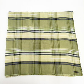 R&D.M.Co- チェック 大判 ショール ストール キミドリ レディース オールドマンズテーラー【中古】5-0615M