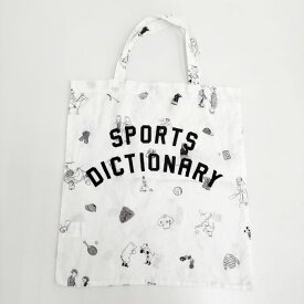 R&D.M.Co- ブリティッシュスポーツ リネン BRITISH SPORTS トートバッグ ホワイト ブラック レディース オールドマンズテーラー【中古】6-0104G