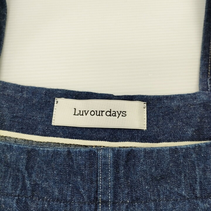 楽天市場】LUV OUR DAYS オーバーオール デニム サロペット ブルー 
