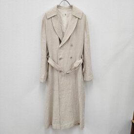 gasa つくも 定価94600円 ヘンプ サイズM トレンチコート べージュ レディース ガサ【中古】3-0916M