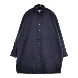 TICCA スクエアスリットチュニックシャツ 定価31900円 コットン ワンピース ネイビー レディース ティッカ【中古】5-1201M