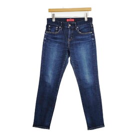 RED CARD Anniversary ストレッチデニムパンツ 加工デニム 26403 デニムパンツ ブルー レディース レッドカード【中古】6-0618G