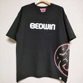 BEDWIN & THE HEARTBREAKERS GOATボディ SNEAKERWOLF 江戸文字 Tシャツ カットソー ブラック メンズ ベドウィンアンドザハートブレイカーズ【中古】3-0611S∞