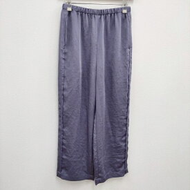 ROKU 6 BEAUTY&YOUTH NEW SATIN PANTS ニューサテンパンツ 36 定価14300円 パープル レディース ロクビューティアンドユース【中古】4-0405M♪