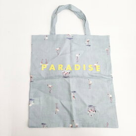 R&D.M.Co- FLAMINGO PARADISE BAG フラミンゴパラダイスバッグ リネン トートバッグ ミズイロ レディース オールドマンズテーラー【中古】5-0625M