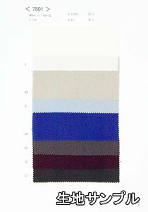 生地サンプル ポリエステル 7801【送料無料 メール便配送 代引不可】無地 ポリエステルレーヨンベネシャン カラー7色7801 ブラウスやワンピース スカート