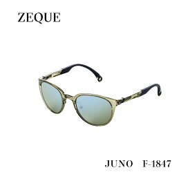 ■Juno　F-1847　　偏光サングラス　 Zeque/ゼクーCLEAR OLIVE　EASE GREEN / BLUE MIRRORZEAL OPTICS 　グレンフィールド　タレックス　マリンレジャー　釣り　フィッシング
