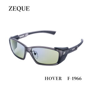 HOVER　■FROST GRAY　・　EASE GREEN/ BLUE MIRROR　F-1966・偏光サングラス　 Zeque/ゼクーZEAL OPTICS 　グレンフィールド　タレックス　マリンレジャー　釣り　フィッシング