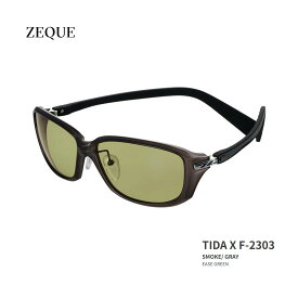 ■TIDA X　F-2303　Zeque / ゼクー　偏光サングラス　タレックススモーク/グレー　グレンフィールド　フィッシング　マリン　釣り　フィッシング　マリンレジャー　機械屋