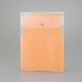 ESCO エスコ 242x334mm/A4タテ型 ドキュメントホルダー(オレンジ) EA762CB-295