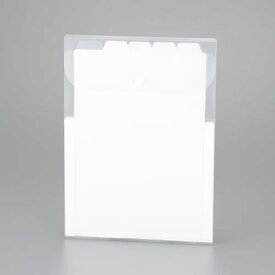 ESCO エスコ 242x334mm/A4タテ型 ドキュメントホルダー(ホワイト) EA762CB-296
