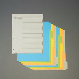 ESCO エスコ A4S型 カラーインデックス(再生紙/5色入) EA762CS-11