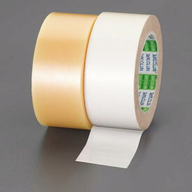 ESCO エスコ 50mmx50m 手切れ粘着テープ(白) EA944NB-3
