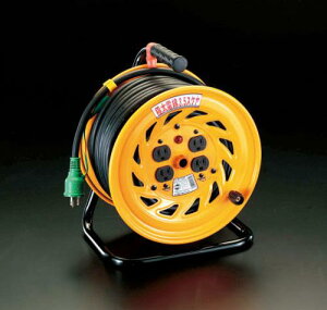 ESCO �G�X�R AC125V/15A/30m �R�[�h���[��(�ɑ�/�A�[�X�t) EA815DT-1