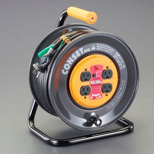 ESCO �G�X�R AC125V/15A/30m �R���Z���g�Œ胊�[��(�R�d�Ւf) EA815FC-30