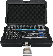 SIGNET シグネット 38点入 差込1/4DR 六角ソケット&ビットセット ケース入 全長187mm 自動車整備 バイク…