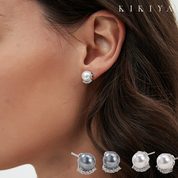 楽天市場】ピアス パールピアス 一粒パール ストーン パール シルバー 