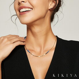 【POINT UP★最大50%OFF】 ネックレス 天然石ネックレス ブルー レディース チェーン 42cm ハワイアン サージカルステンレス 316L ステンレス ゴールド k18 仕上 ニッケルフリー アクセサリー 金属アレルギー 対応 ネックレス ジュエリー