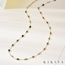 【POINT UP★最大50%OFF】 ネックレス 天然石ネックレス ネックレスチェーン 43cm レディース ハワイアン サージカルステンレス ステンレス ゴールド k18 仕上 ニッケルフリー アクセサリー 金属アレルギー 対応 ネックレス 母の日 クリスマス