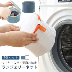2個セット ブラジャーネット 洗濯ネット ドラム式 縦型式 ブラジャー ネット ワイヤー入り ブラネット ランドリーネット 型崩れ対策 型崩れ防止 型崩れ 旅行 洗濯 ランジェリー 形 メッシュ