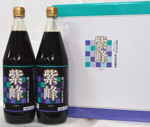 茨城・柴沼醤油醸造　紫峰（しほう） しょうゆ4本化粧箱入れ×3セット（1ケース）