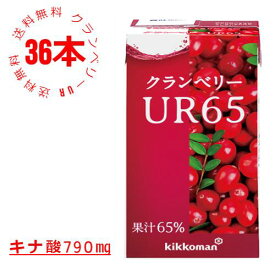 【キッコーマン公式通販】【 送料無料 36本セット】クランベリージュース キッコーマン からだ想い　クランベリーUR　 クランベリー クランベリーUR65　125ml×18本×2箱　2ケース