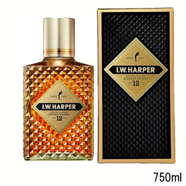 楽天市場】I.W.ハーパー 12年 43％ 750ml【箱入】 : キキーズD