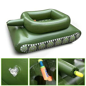 【100枚!10%COUPON→実質6282円 10/24まで】新PVC 大型 大人の子供のおもちゃ 浮き輪 戦車の戦い 屋外おもちゃウォータースプレーガンスイミングリング 戦車型浮き輪 乗れる浮き輪 戦車 装甲車
