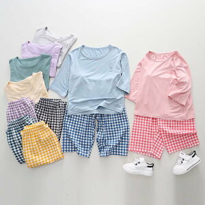 【P5!1411円→実質1340円 10/27まで】パジャマ キッズ 半袖 七分袖 親子ペア ルームウェア 男の子 子供服 Tシャツ ショートパンツ ベビー服 セットアップ 部屋着 赤ちゃん おしゃれ 可愛い レデ