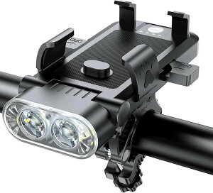 y̔!z] Cg [d [hoCN Cg ŋ 3000mAh e LEDwbhCg 4[h 3in1@\ Px USB[d hU Eh~ 60-85mmX}zΉ dp oR 