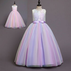 【激安販売中!】子供ドレス フラワーガール 子どもドレス ワンピース 発表会 結婚式 ピンク 子どもドレス ブルー レース 刺繍と柔らかいチュールの広がりが可愛い フォーマルドレス カート